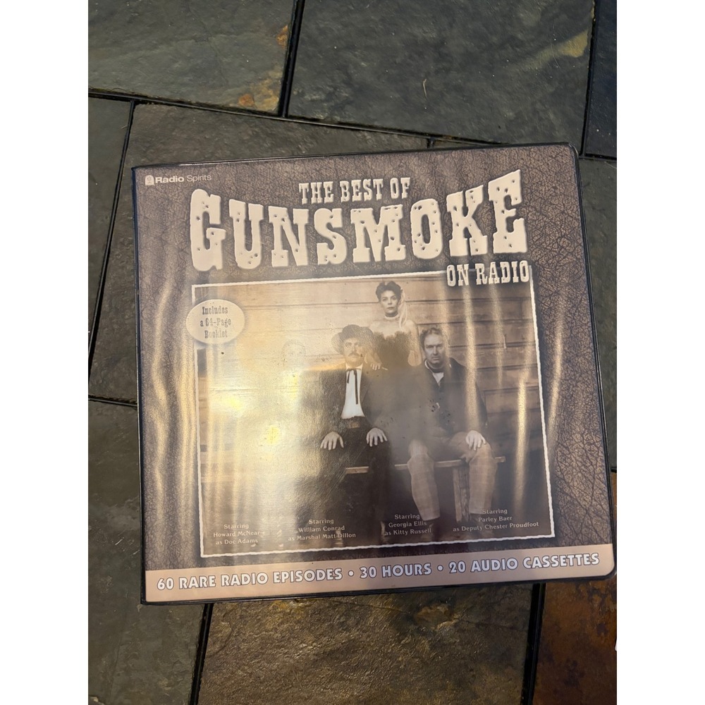 Radio Spirits The Best of Gunsmoke on Radio 20 Audio Cassette Set 60 Episodes